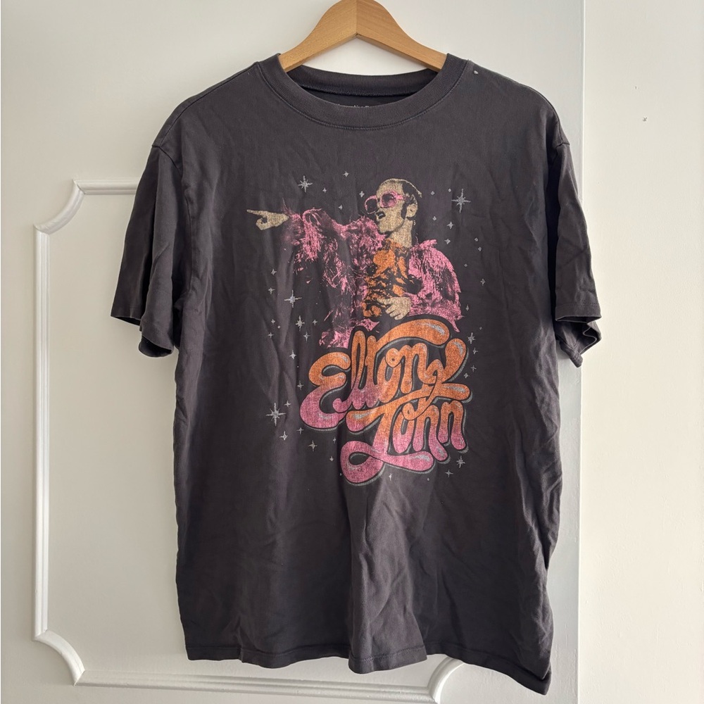 Abercrombie & Fitch Elton John Charcoal Tee